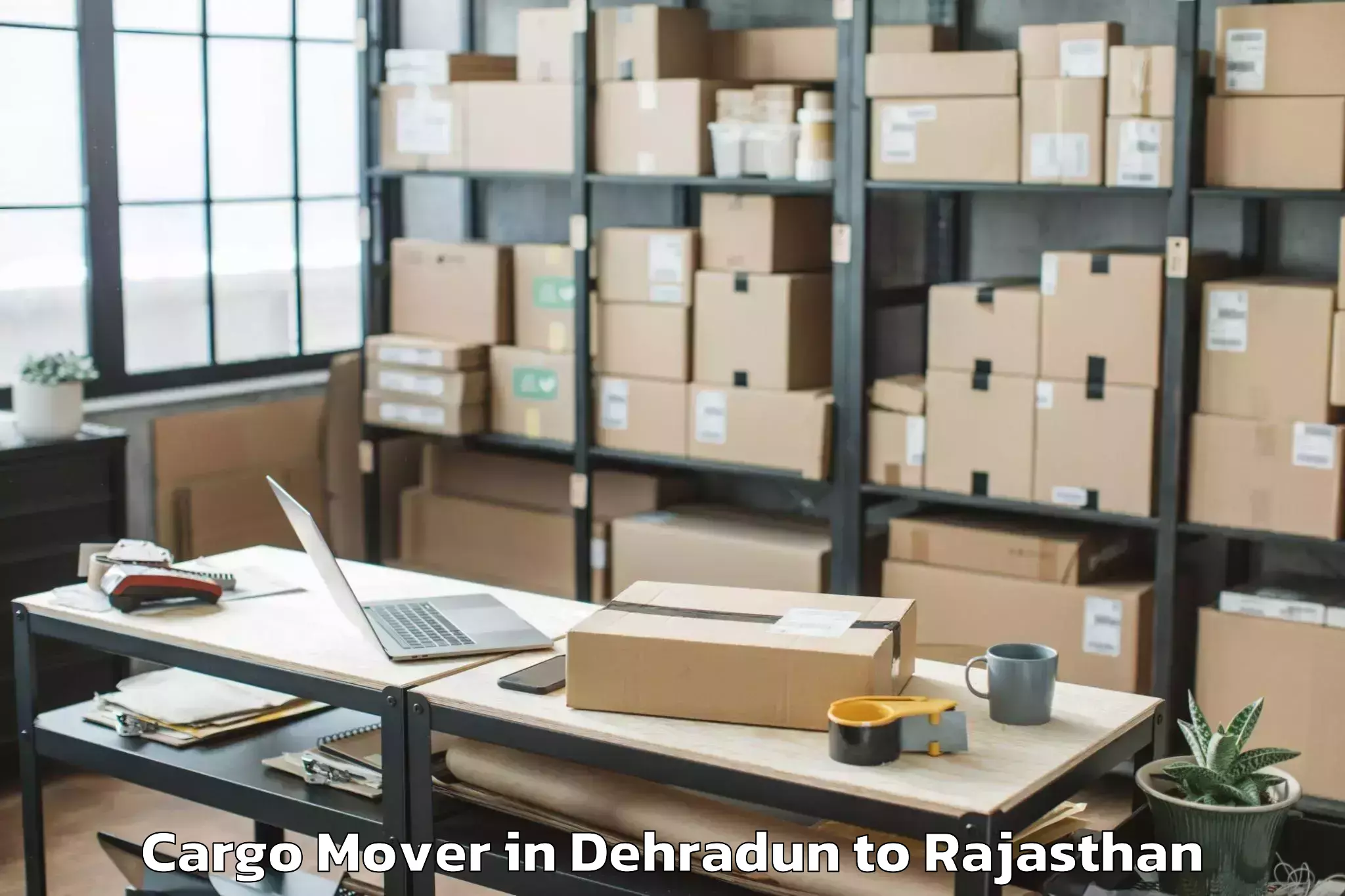 Easy Dehradun to Maulana Azad University Jodhpu Cargo Mover Booking